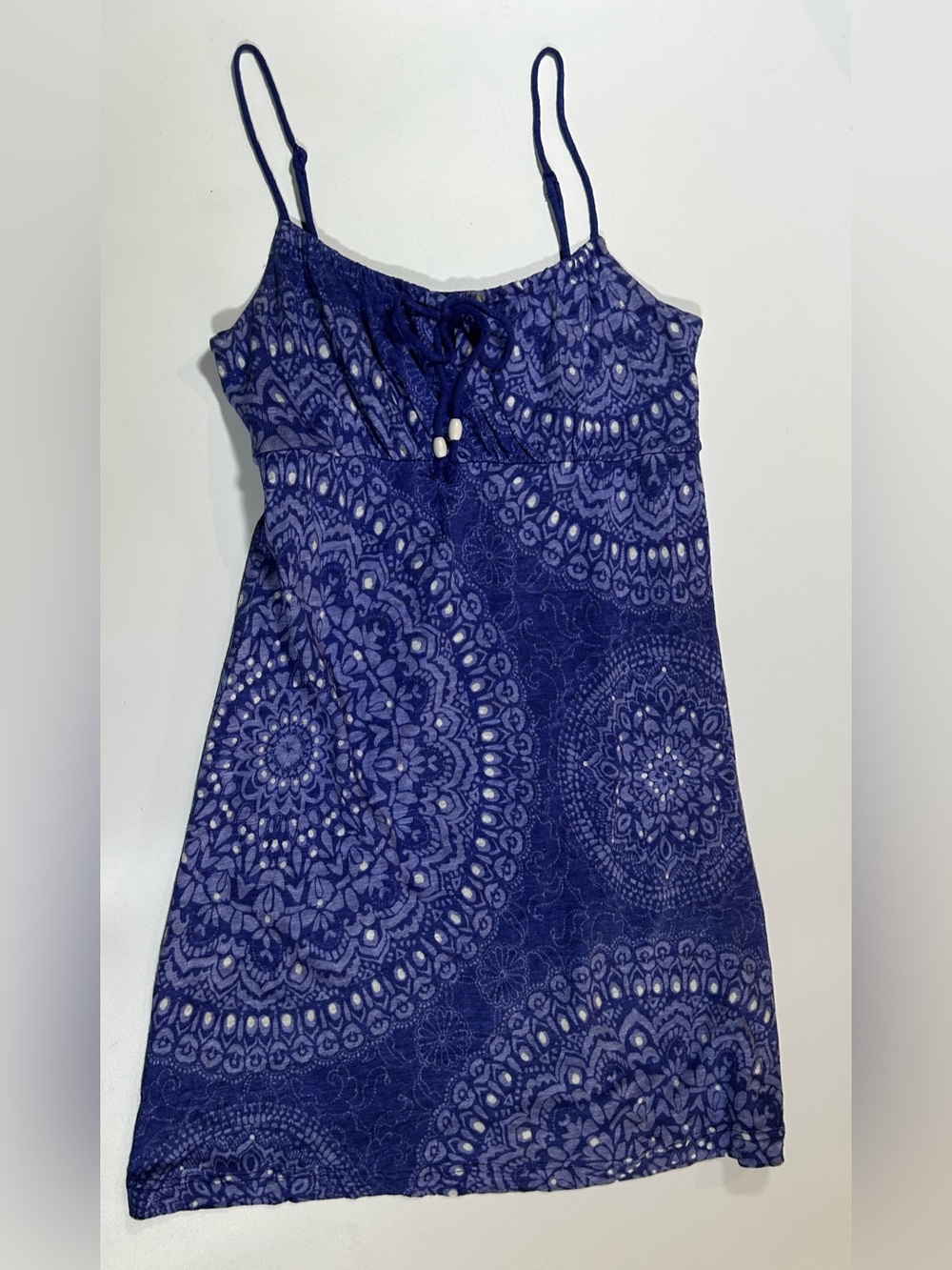 Tommy Bahama Blue Mandala Print Empire Waist Sundress Size Small